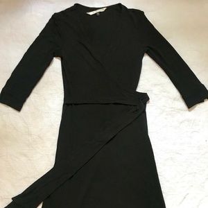 Diane Von Furstenberg Black Wrap Dress